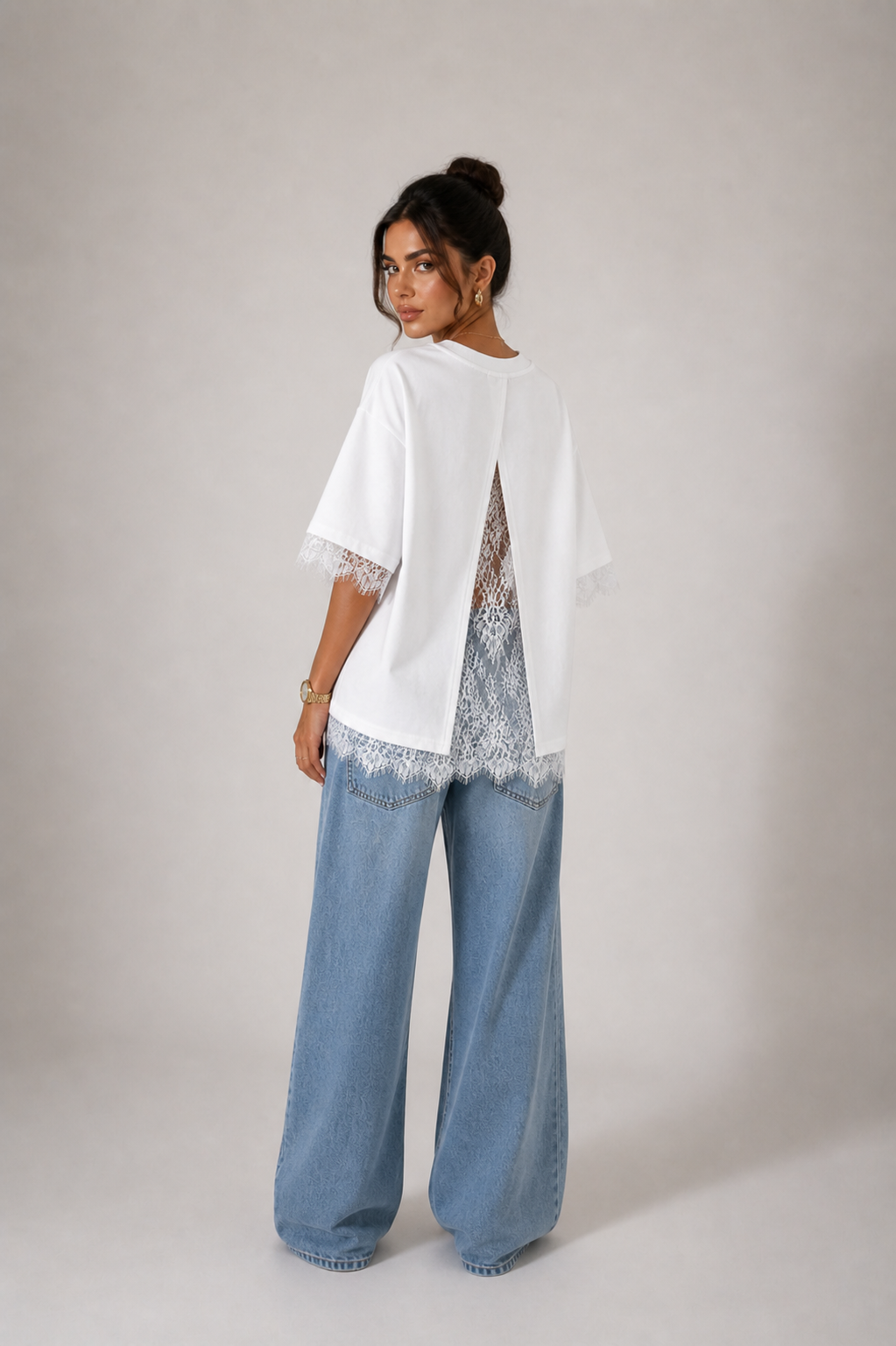 Melia-Spitzen-T-Shirt