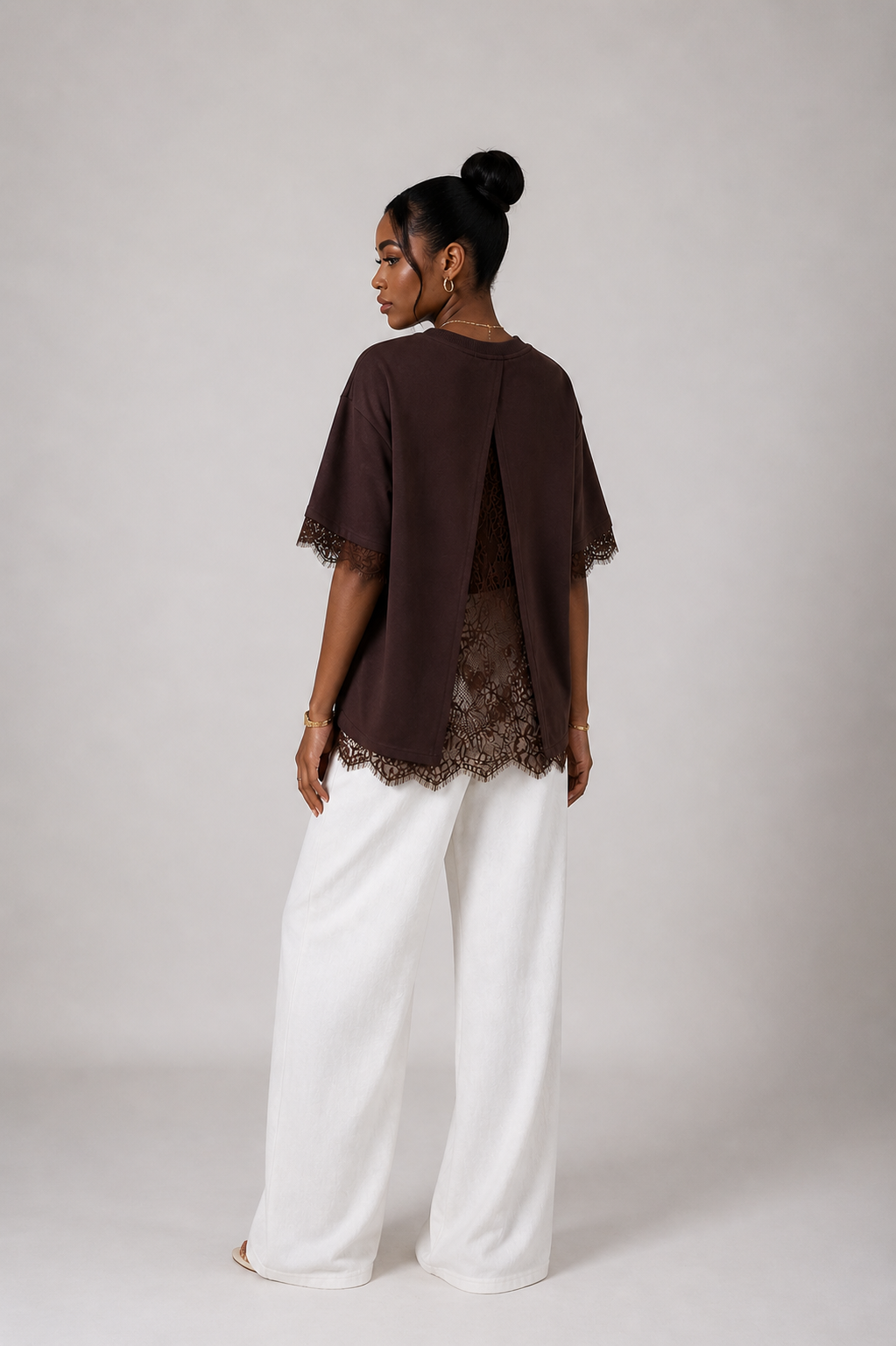 Melia-Spitzen-T-Shirt