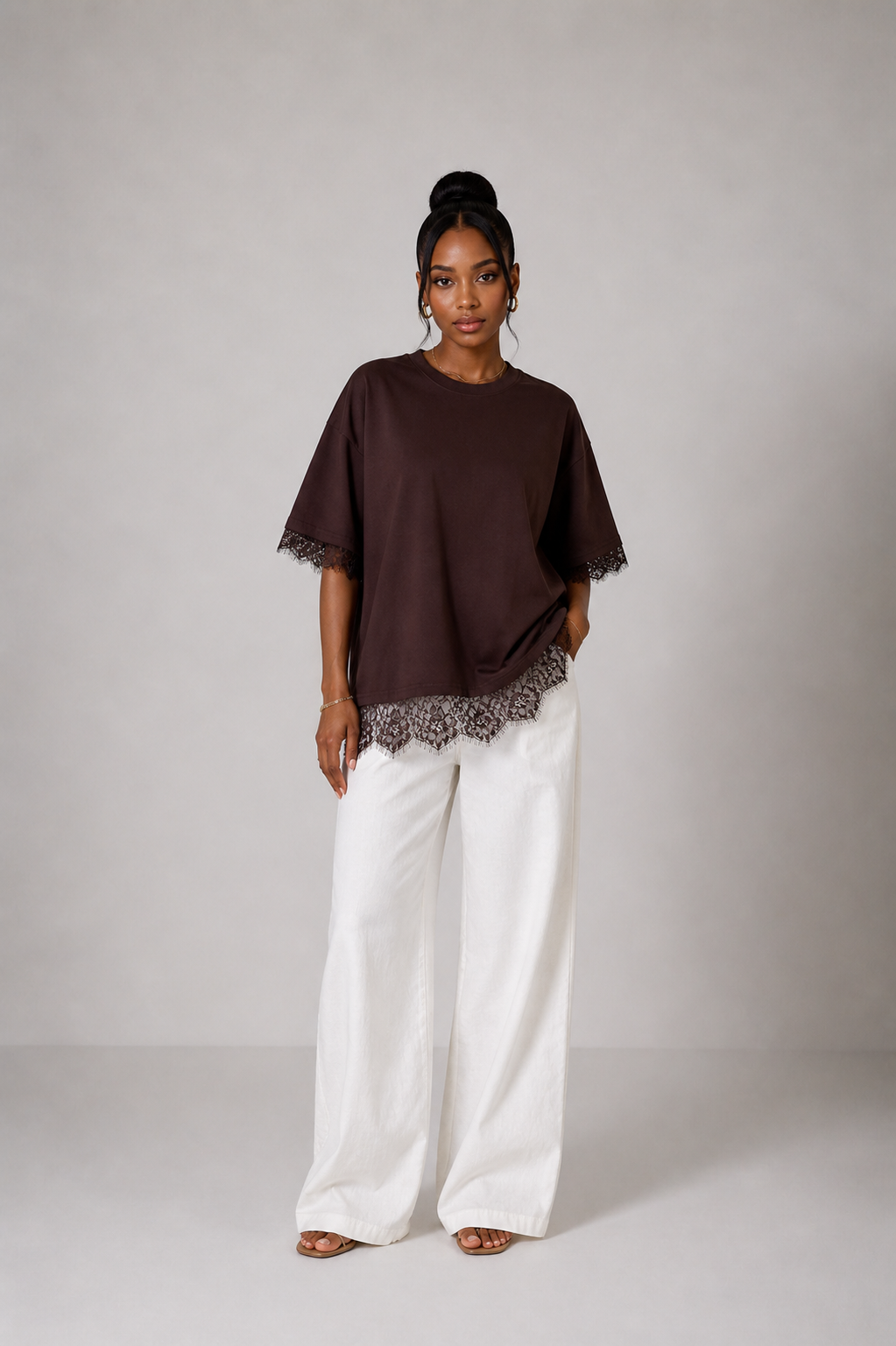 T-shirt en dentelle Melia