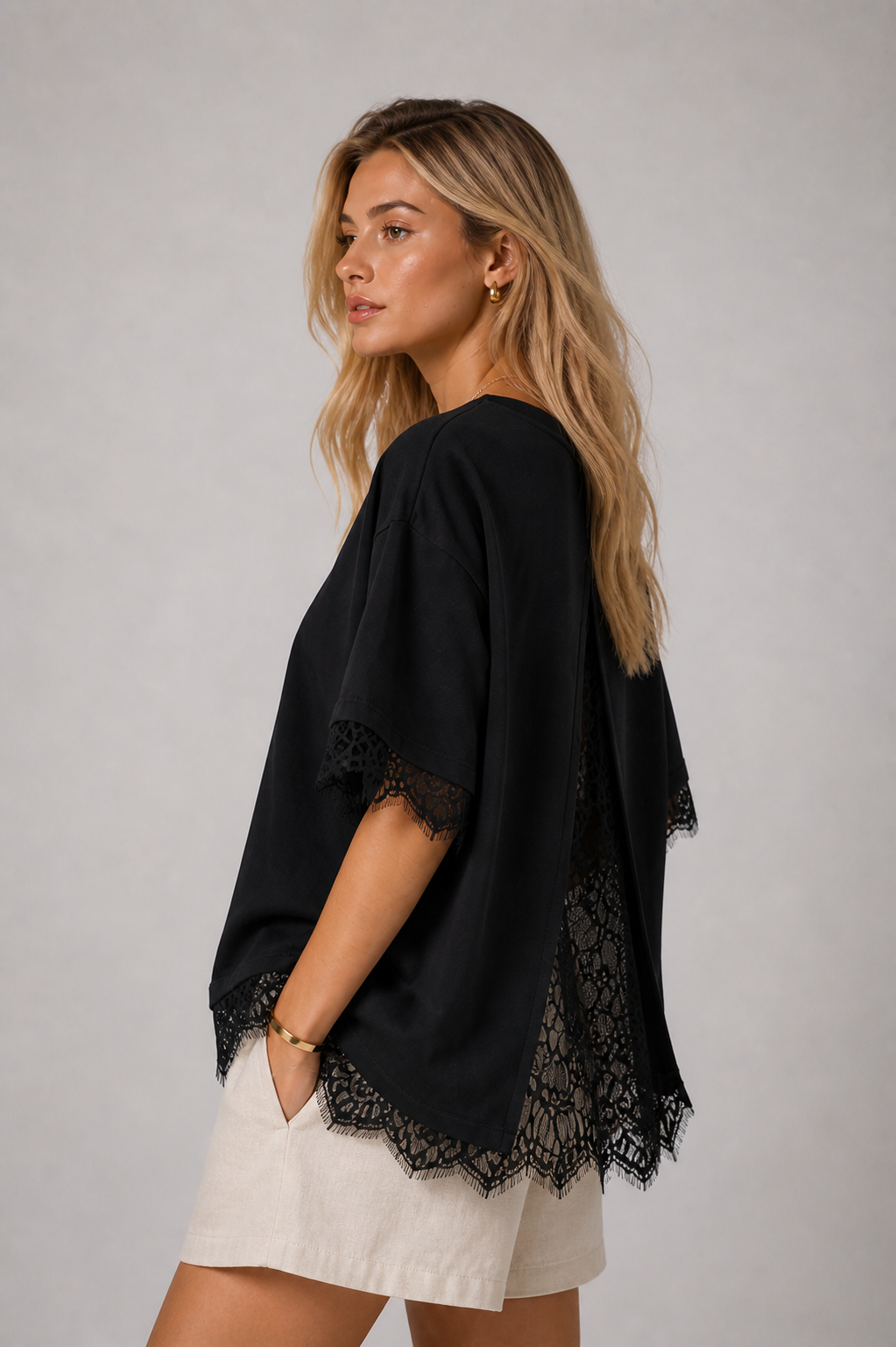 T-shirt en dentelle Melia