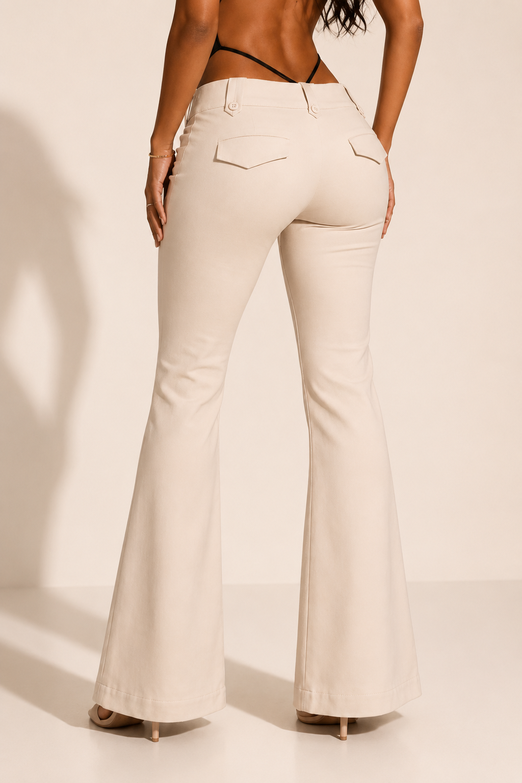 Pantalon bootcut ajusté Selene