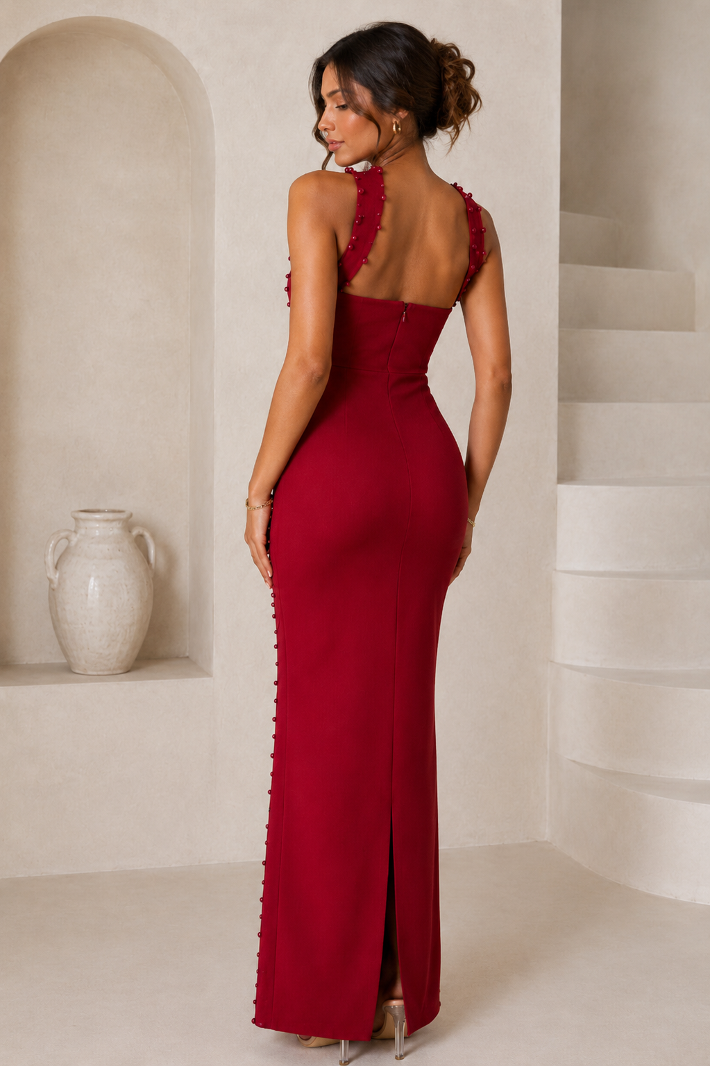 Robe perlée Noor