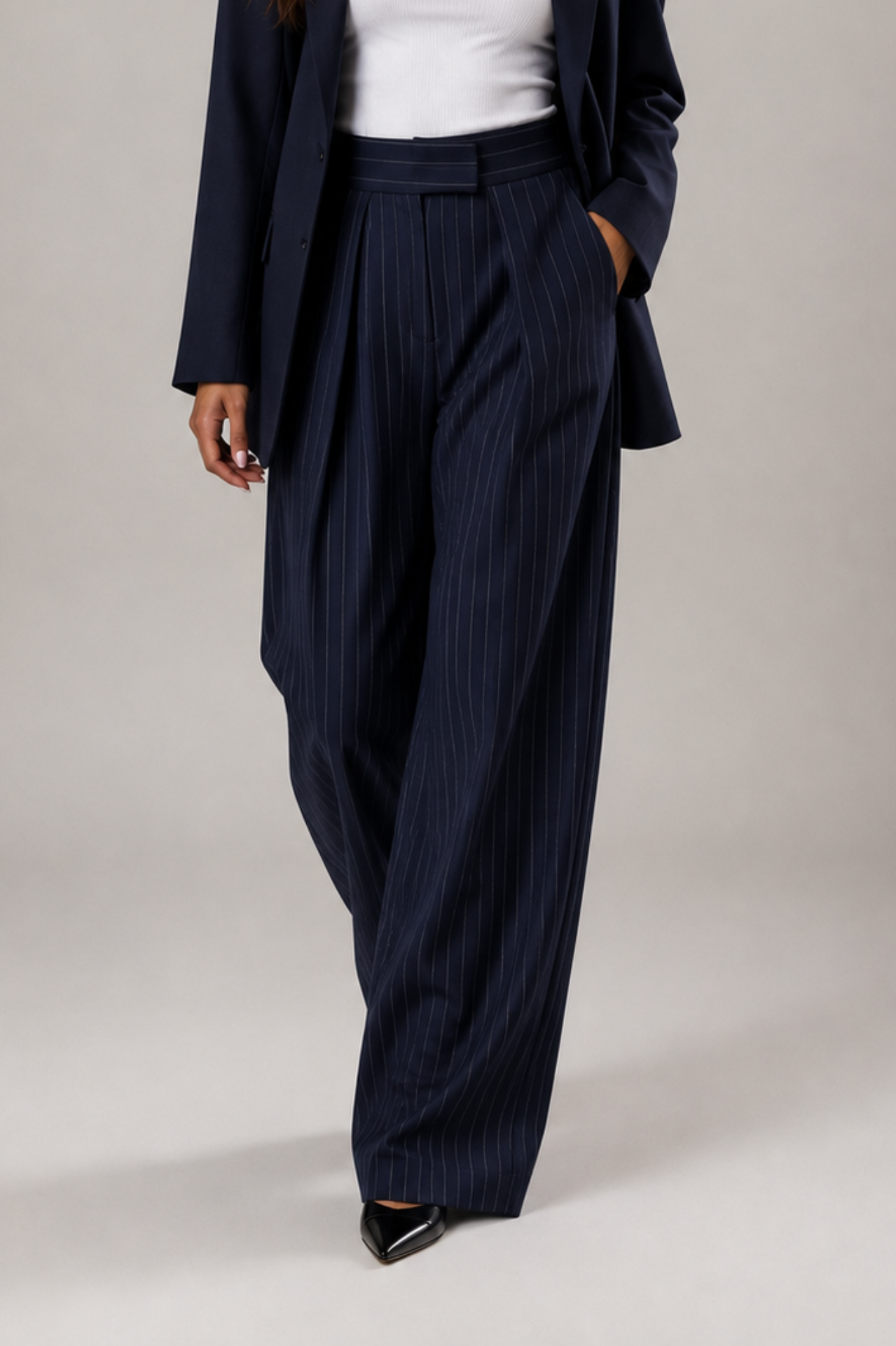 Pantalon Nora à jambes larges