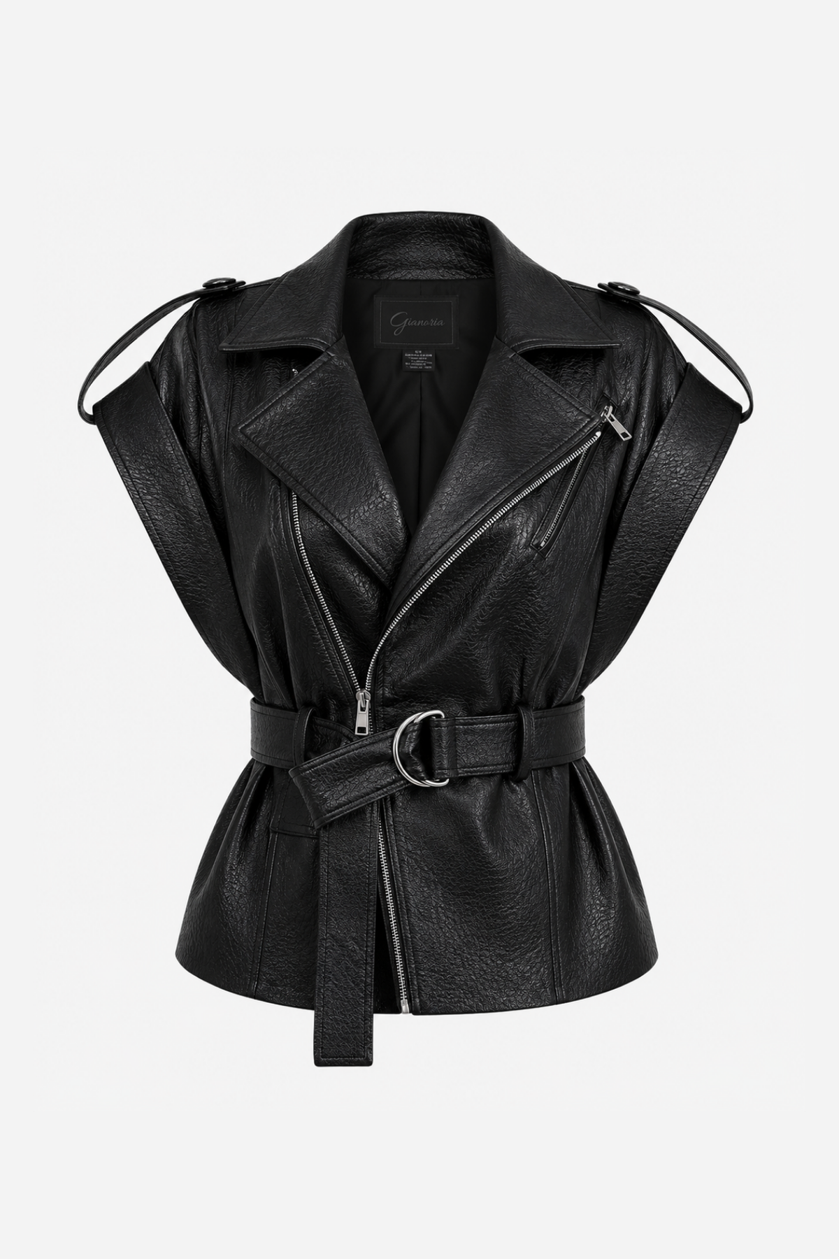 Icon Faux Leather Vest