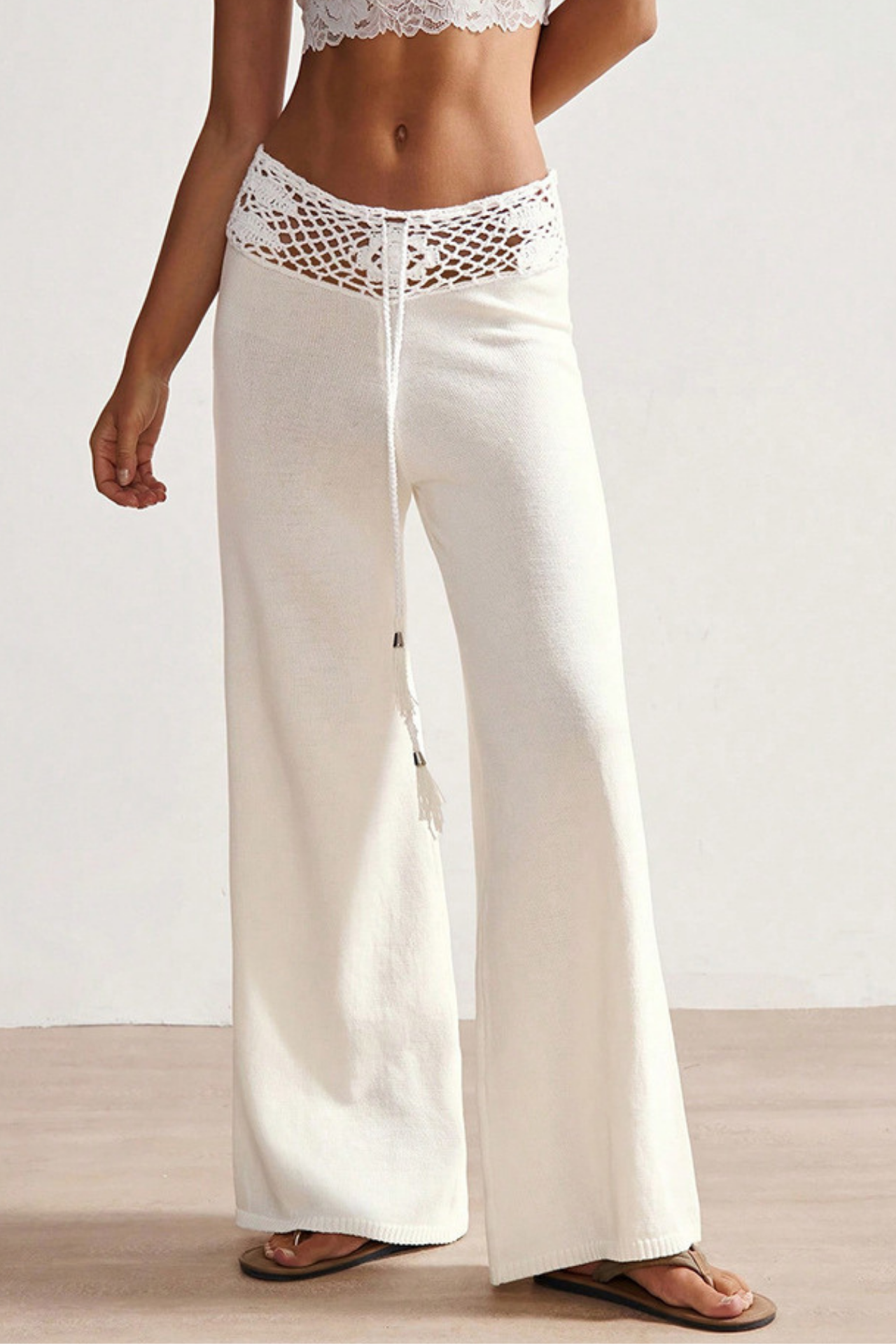 Pantalon en crochet à franges Playa Kirsty