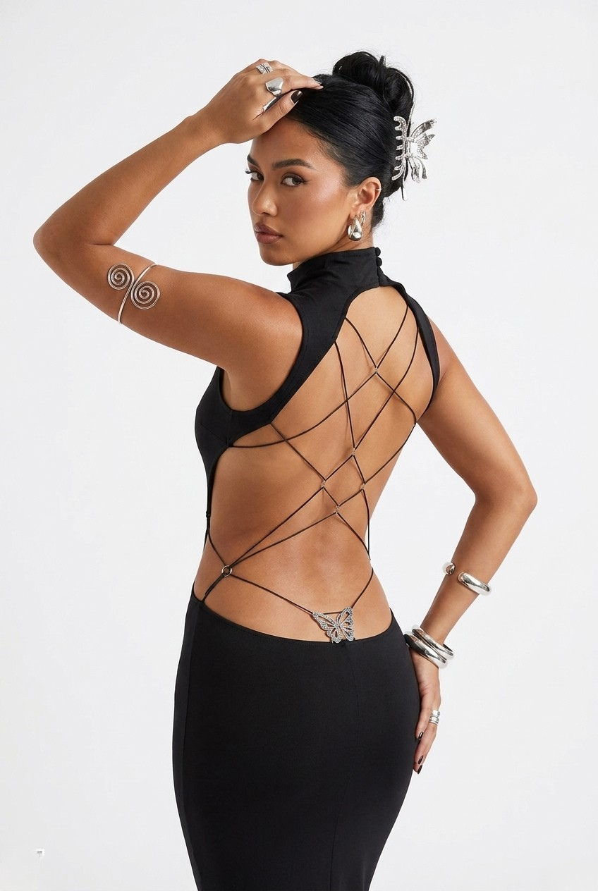 Robe Mina papillon