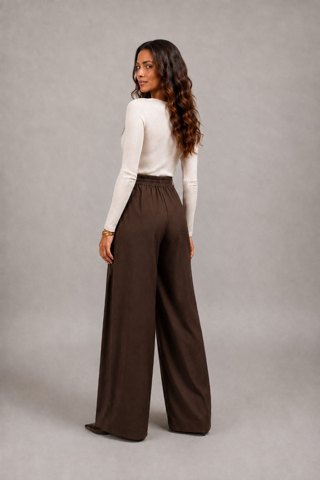Pantalon Nora à jambes larges